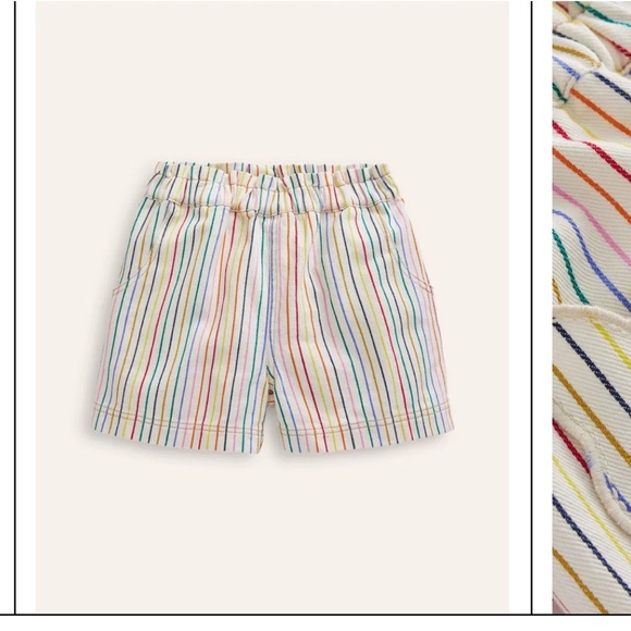 Mini Boden Multicolor Striped Kids Shorts - Picture 1 of 7